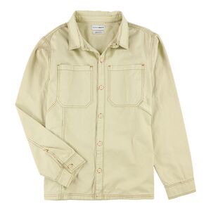 NATIVE YOUTH Womens Keean, Carpenter Button Up Shirt, Beige, XL, DM